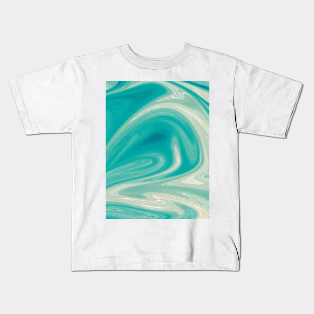 Abstract liquid 1 Kids T-Shirt by dewarafoni